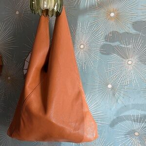 Marlon Italian Leather Tan Leather Tote Bag